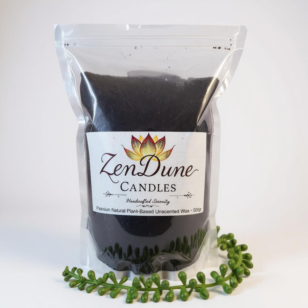 Zen Dune (Sand Candle) Premium Plant Based Unscented Wax image 3