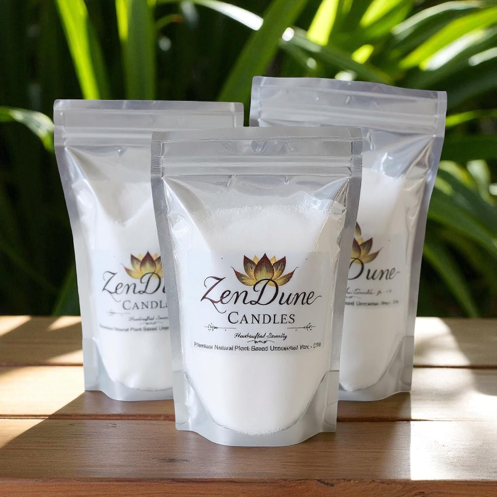 Zen Dune (Sand Candle) Premium Plant Based Unscented Wax image 0
