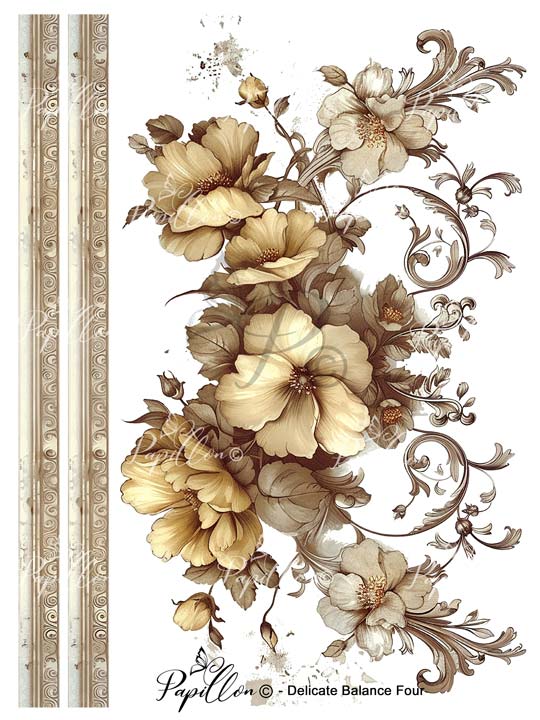 Papillon Rub-on Image Transfers