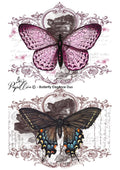Papillon Rub-on Image Transfers