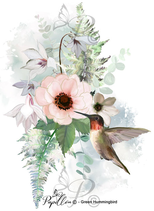 Papillon Rub-on Image Transfers