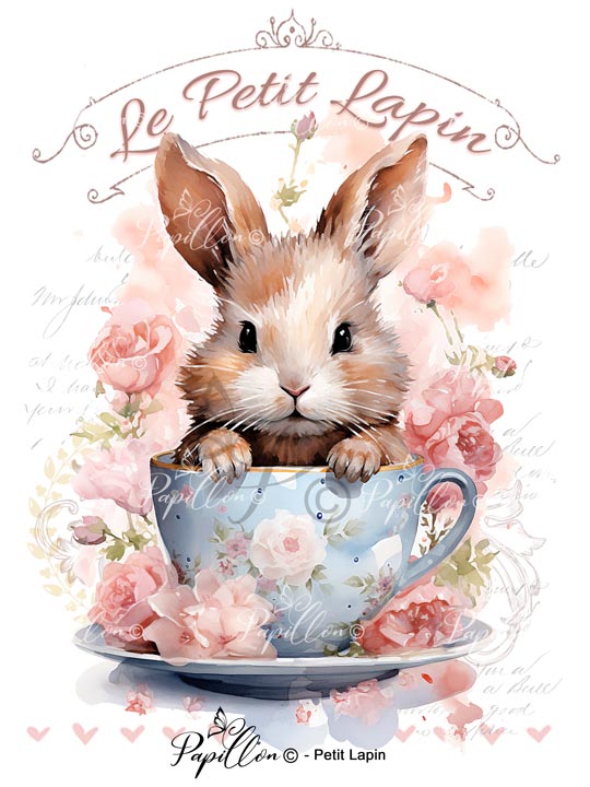 Papillon Rub-on Image Transfers