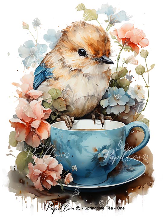 Papillon Rub-on Image Transfers