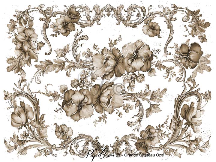 Papillon Rub-on Image Transfers