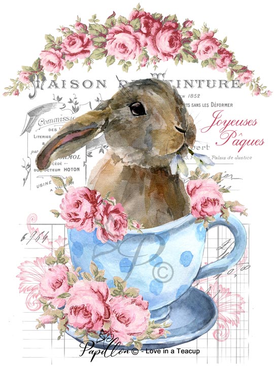 Papillon Rub-on Image Transfers