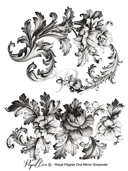 Papillon Rub-on Image Transfers
