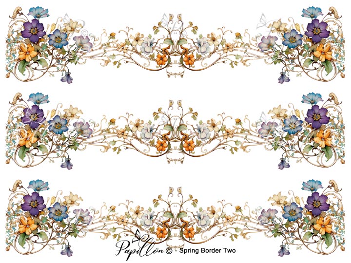 Papillon Rub-on Image Transfers
