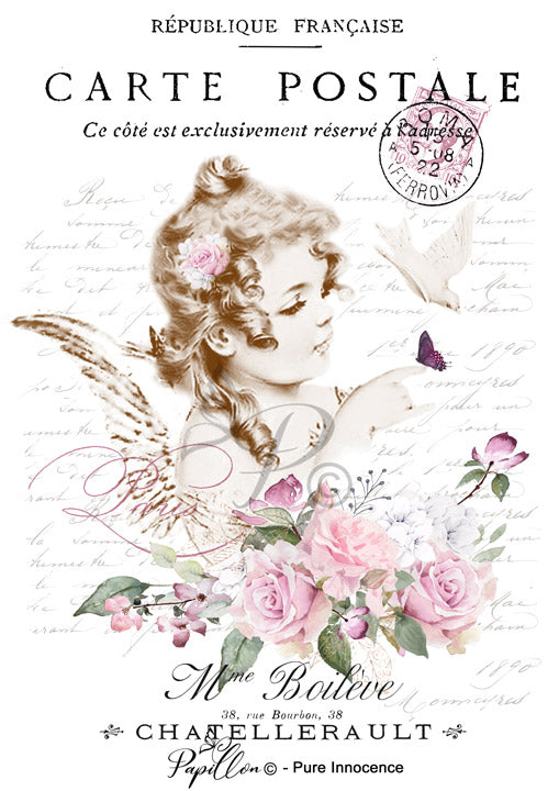 Papillon Rub-on Image Transfers