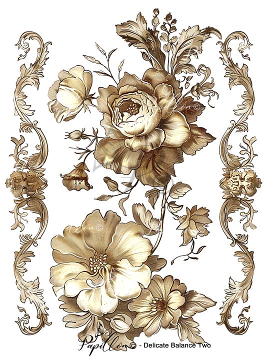 Papillon Rub-on Image Transfers