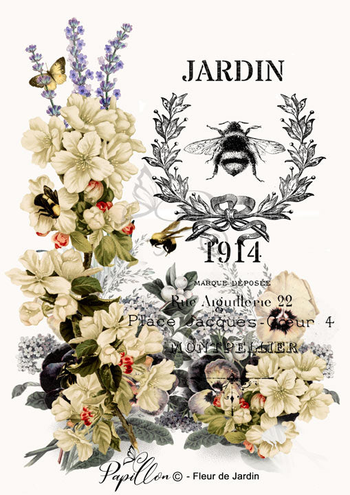Papillon Rub-on Image Transfers