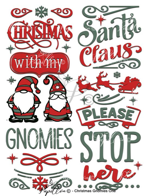 Papillon Rub-on Image Transfers