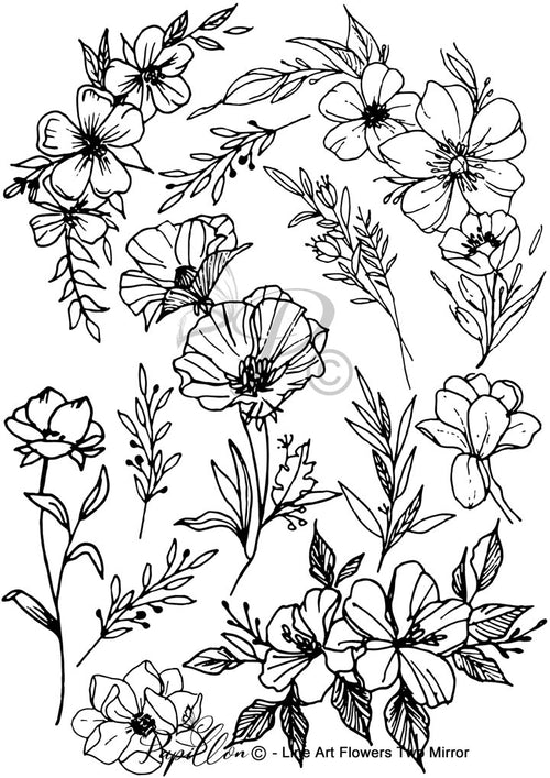 Papillon Rub-on Image Transfers