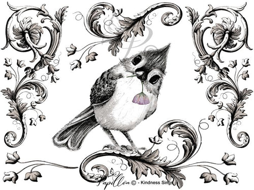 Papillon Rub-on Image Transfers
