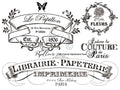 Papillon Rub-on Image Transfers