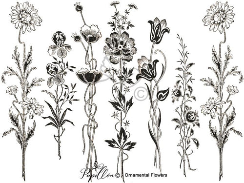 Papillon Rub-on Image Transfers