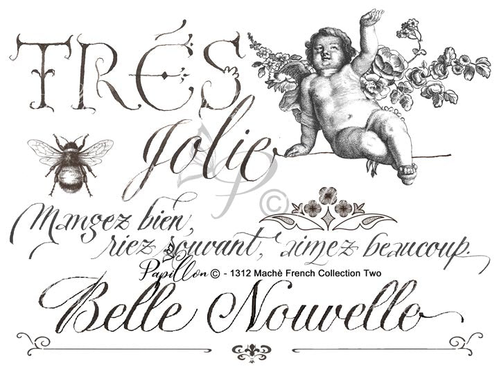 Papillon Rub-on Image Transfers