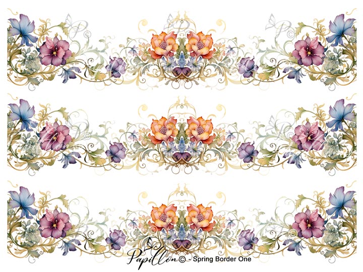 Papillon Rub-on Image Transfers