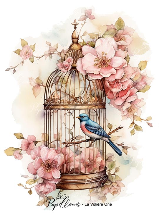 Papillon Rub-on Image Transfers
