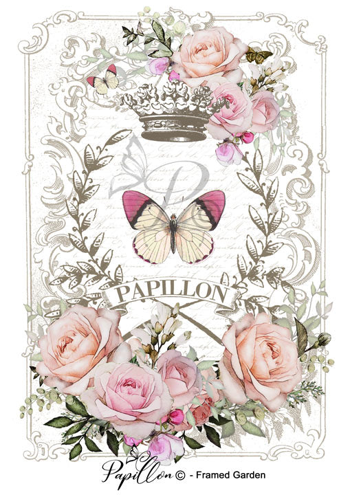 Papillon Rub-on Image Transfers