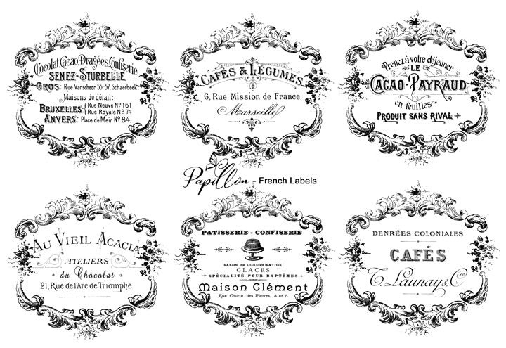 Papillon Rub-on Image Transfers
